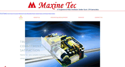 Desktop Screenshot of maxinetec.com